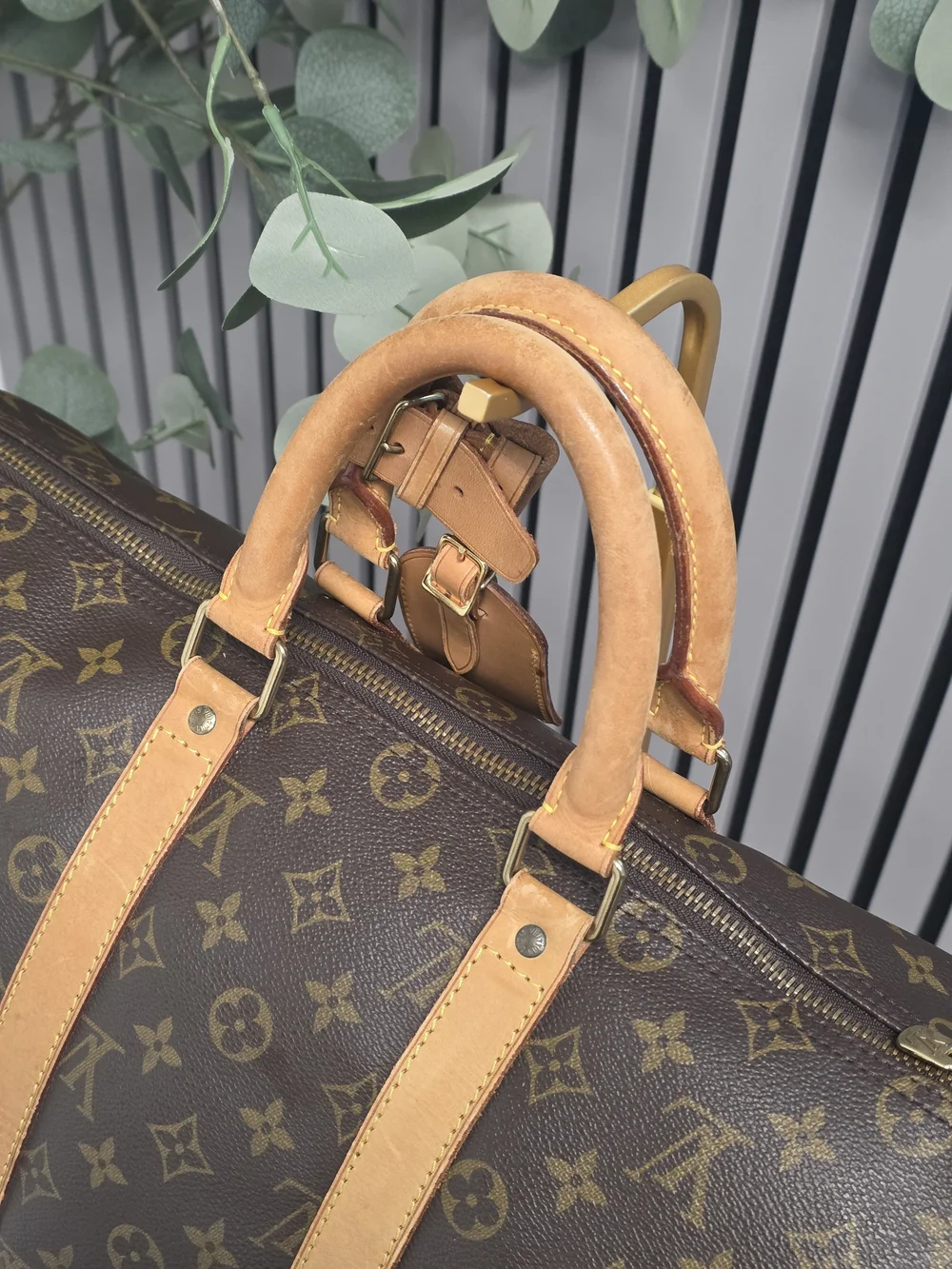 Louis Vuitton Brown Monogram Keepall 45 Travel Duffel